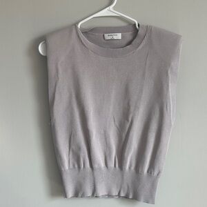 Babaton Light Gray/purple Knit Top